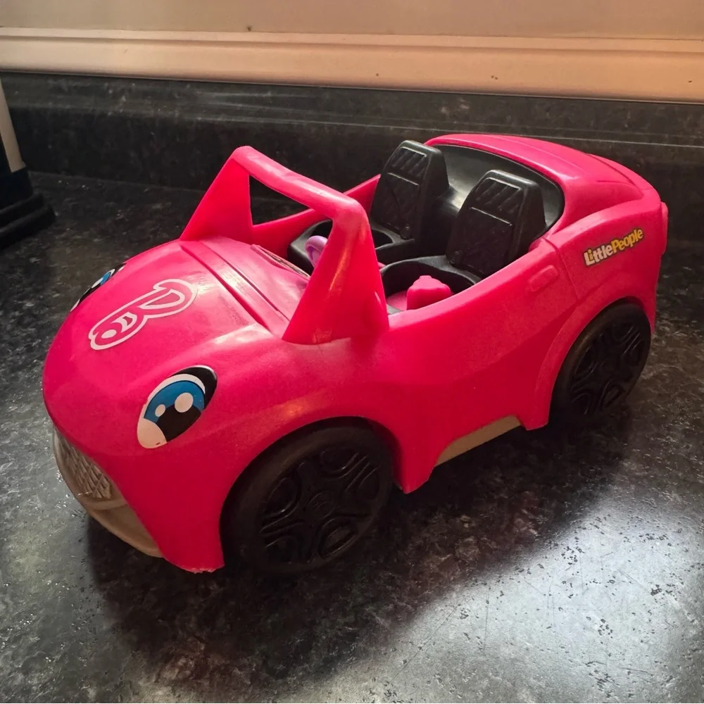 BARBIE‎ x Little People Pink Interactive Convertible Car With Sounds Tested